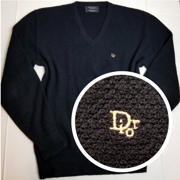 Dior Other - Vintage DIOR v-neck logo sweater